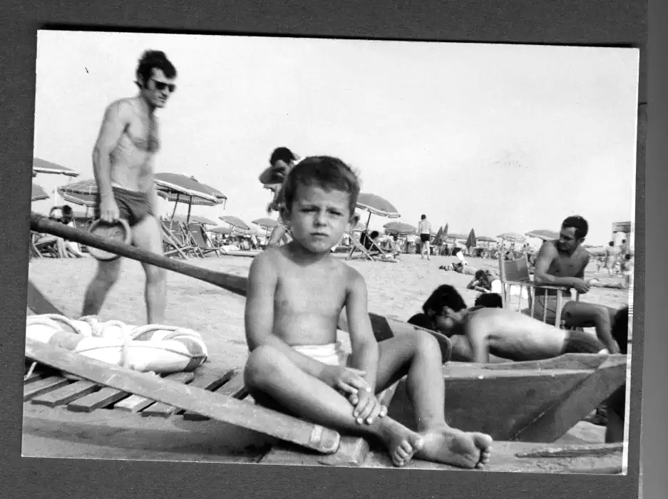 Marco Rabaglia in vacanza al mare